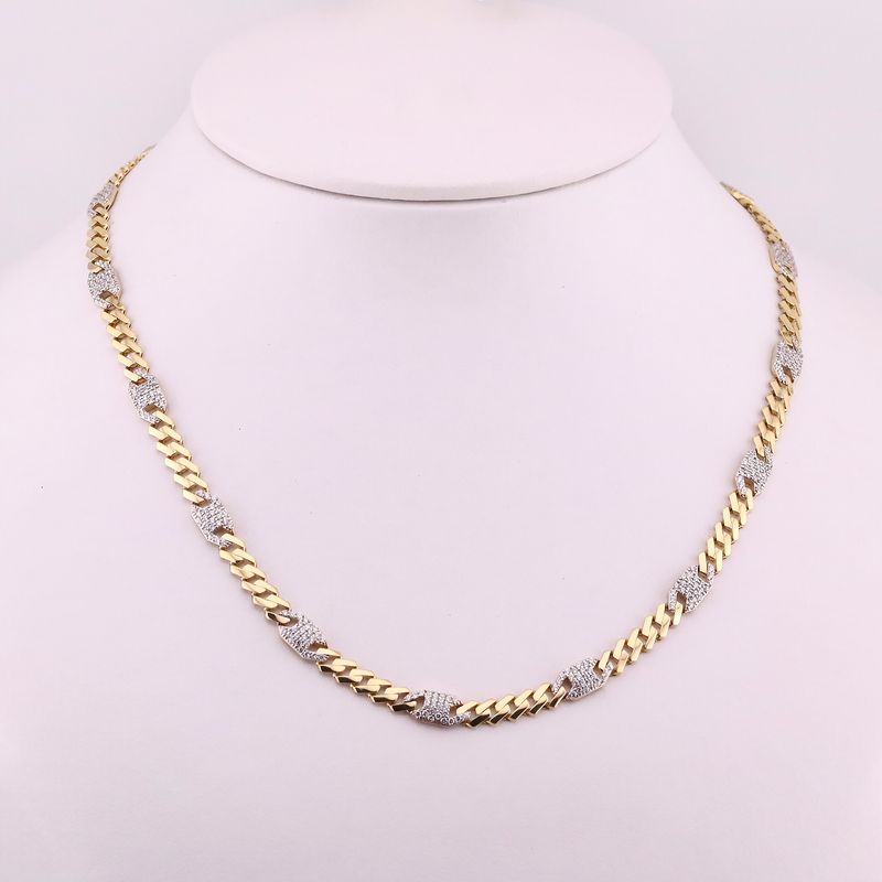 Cadena Monaco Chain C/p  14k 22.8g 65cm