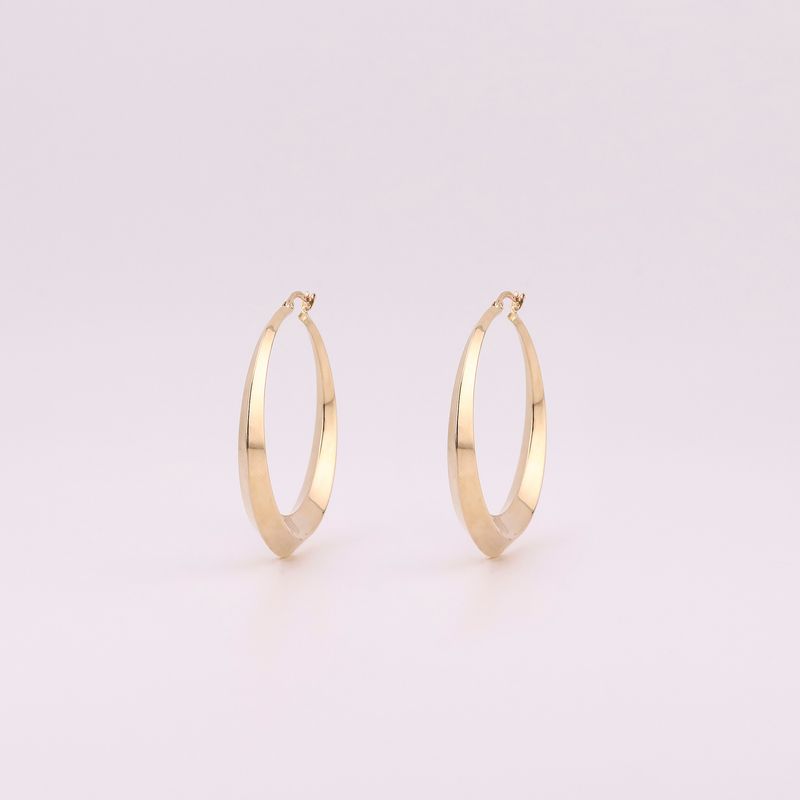 Arracadas Lisas  14k 7.4g