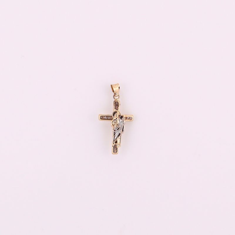 Dije Cruz San Judas 14k 1.2g