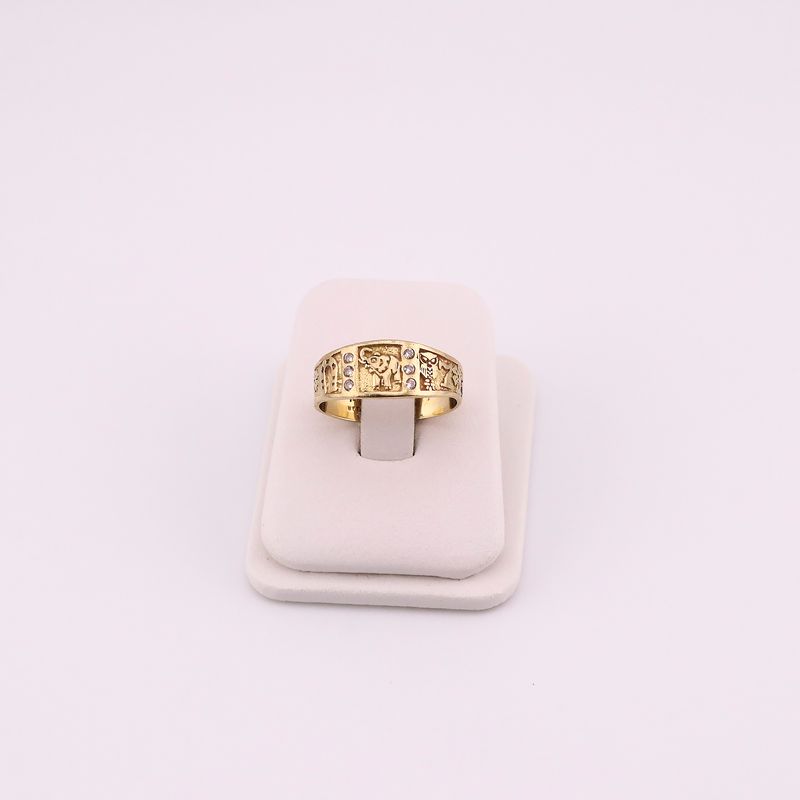Anillo Suerte C/p  14k 4g #10