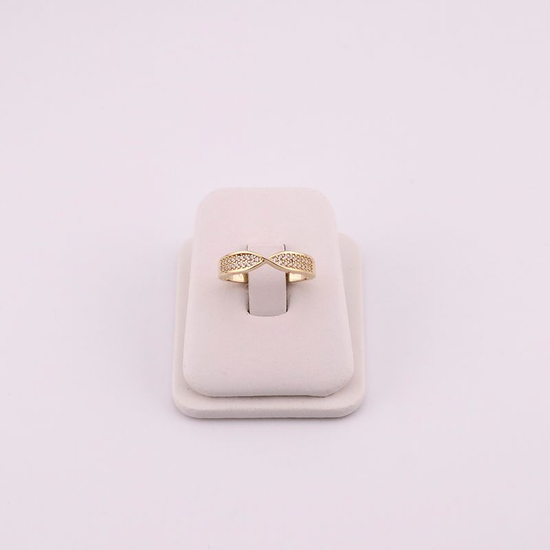 Anillo Cruzado 14k 1.9g #7.5
