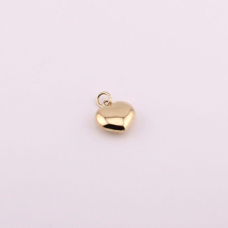 Dije Corazon Inflado Liso 14k 1.5g