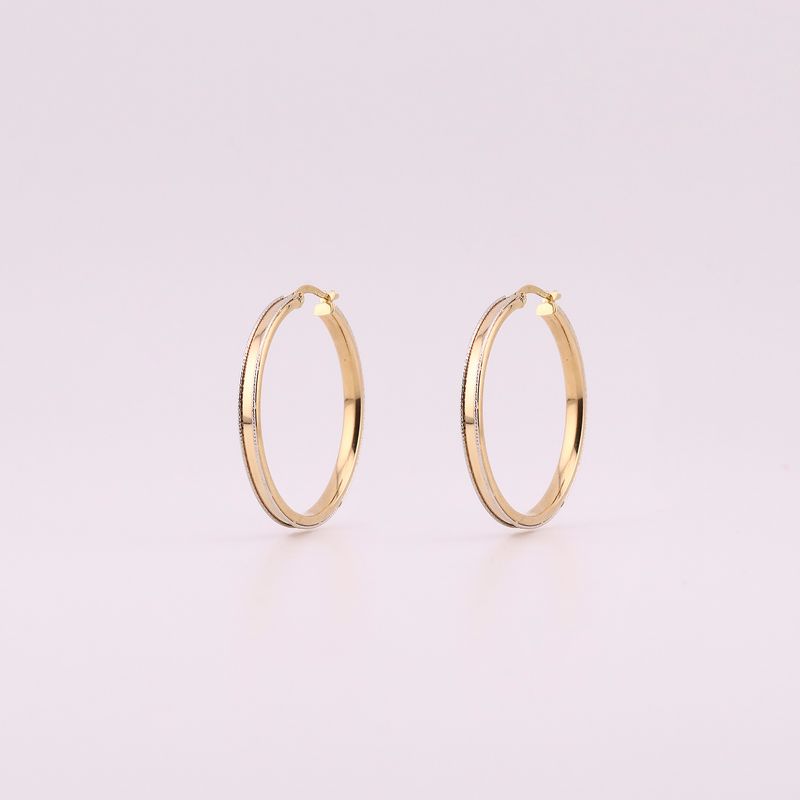 Arracadas Linea Diamant.14k 3.5g