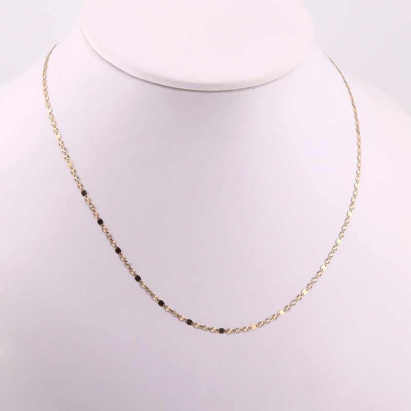 Cadena Mixta 14k 1.3g 45cm