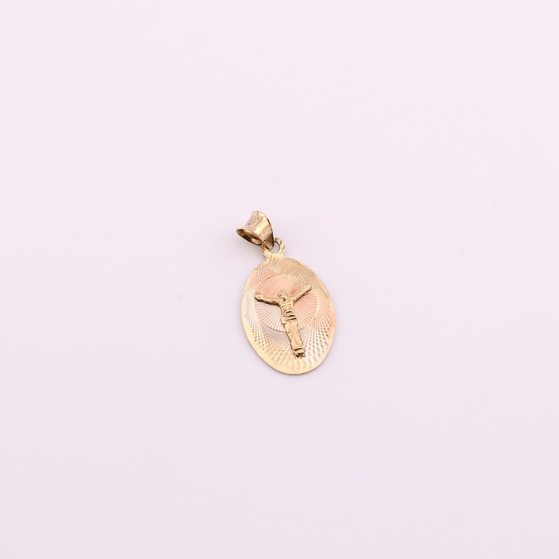 Dije Ovalo Cristo 14k 1g