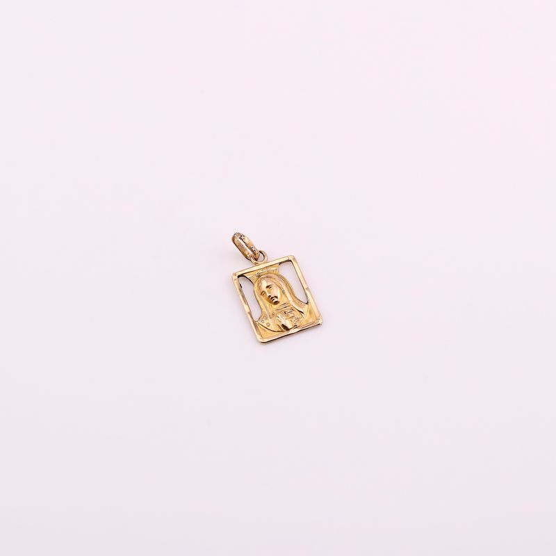 Dije Virgen Cuadro  14k 1.5g