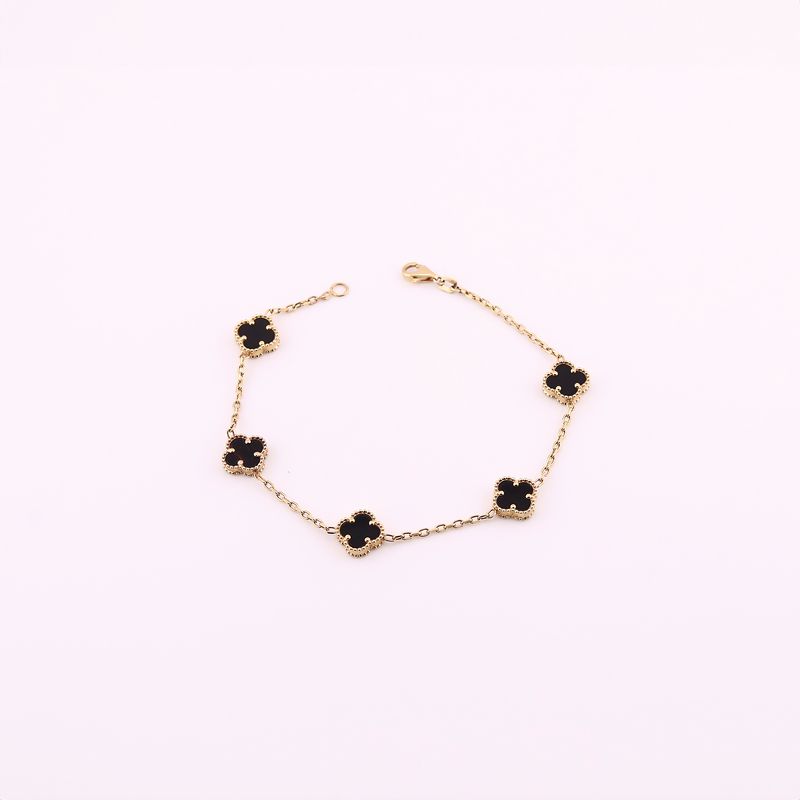 Pulsera Trebol C/p  14k 4.9g 18cm
