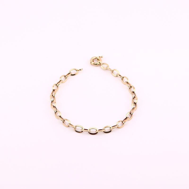 Pulso Ovalos Invert. 14k 3g 19cm