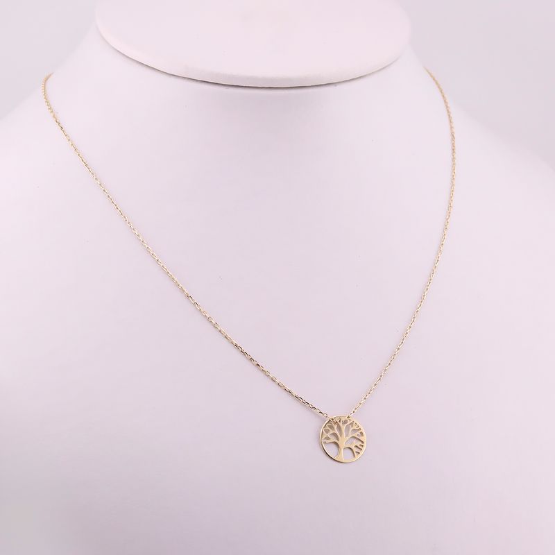 Gargantilla Arbol De La Vida 14k 1.5g