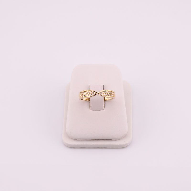 Anillo Cruzado 14k 1.9g #8.5