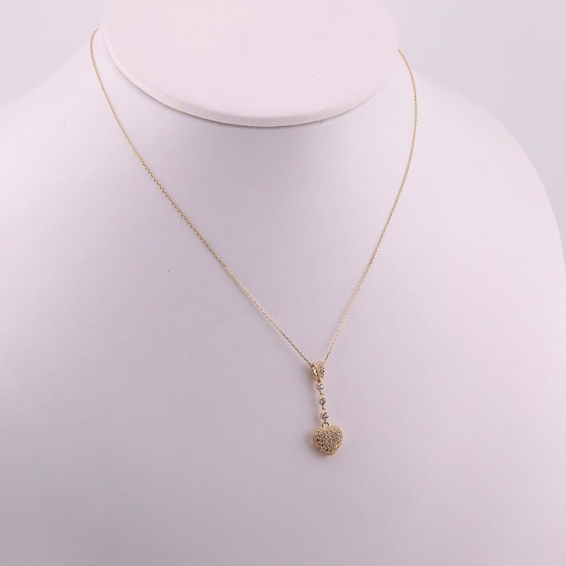 Gargantilla Corazon C/p 14k 2.2g