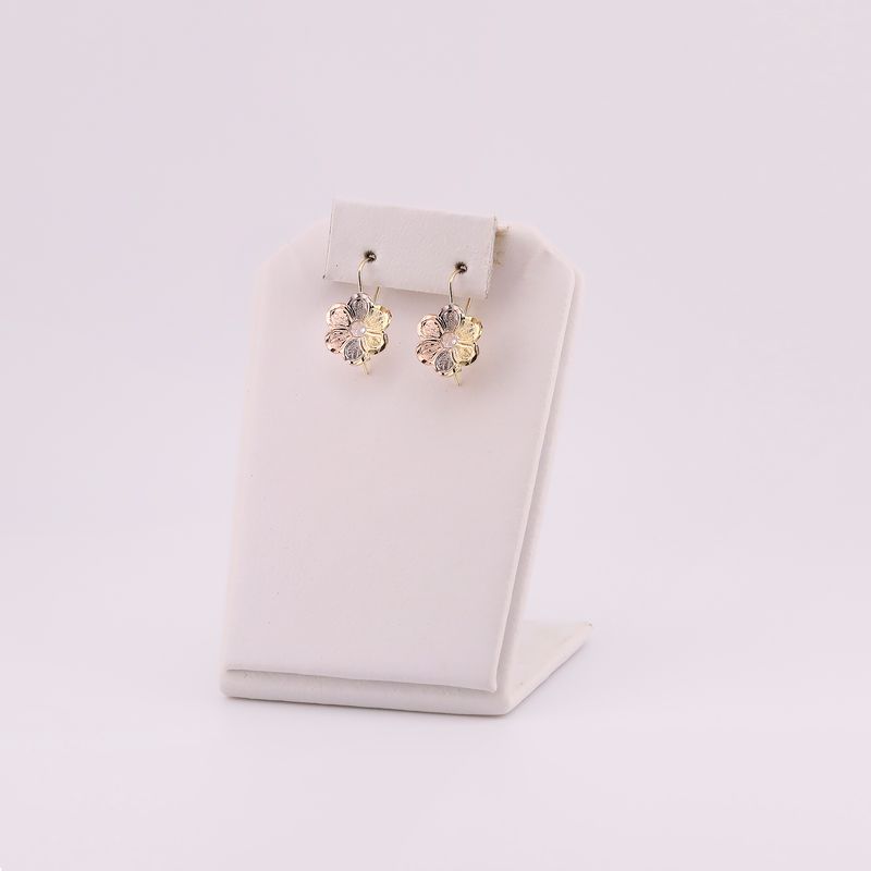 Aretes Flor C/p 10k 1.2g