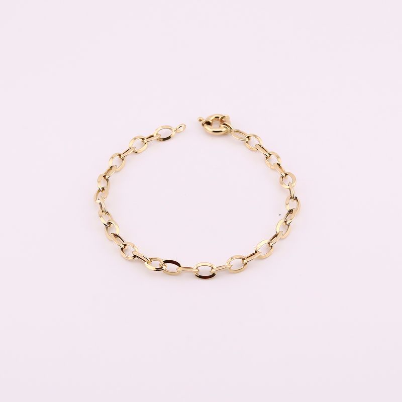 Pulso Ovalos Invert. 14k 3g 19cm