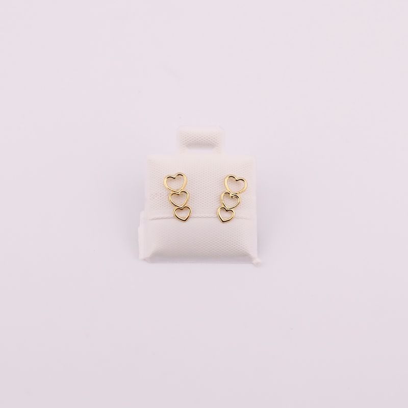 Broqueles Corazon 10k 0.2g