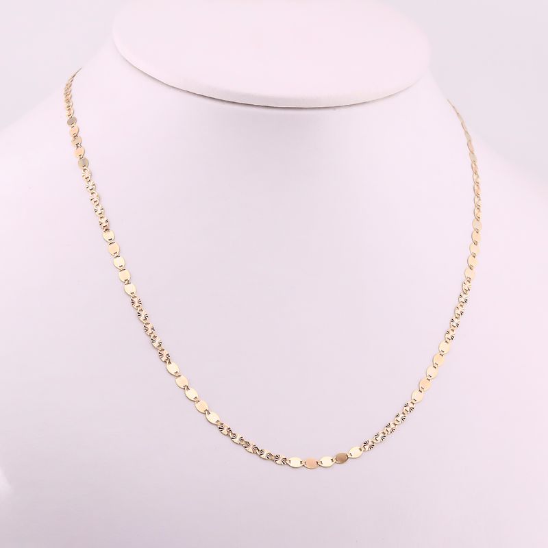 Cadena Mixta 14k 3g 55cm