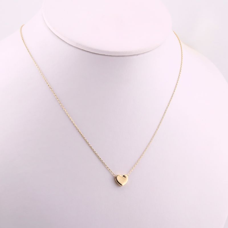 Gargantilla Corazon Liso 14k 1.9g