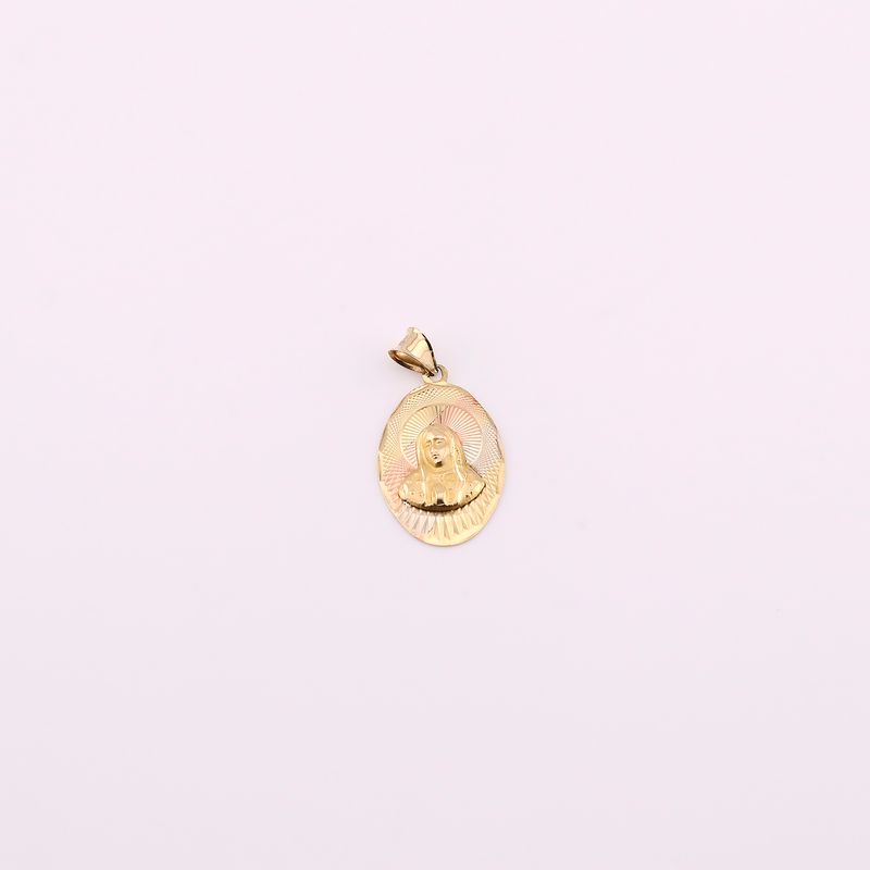 Dije Virgen Ovalo   14k 1.5g