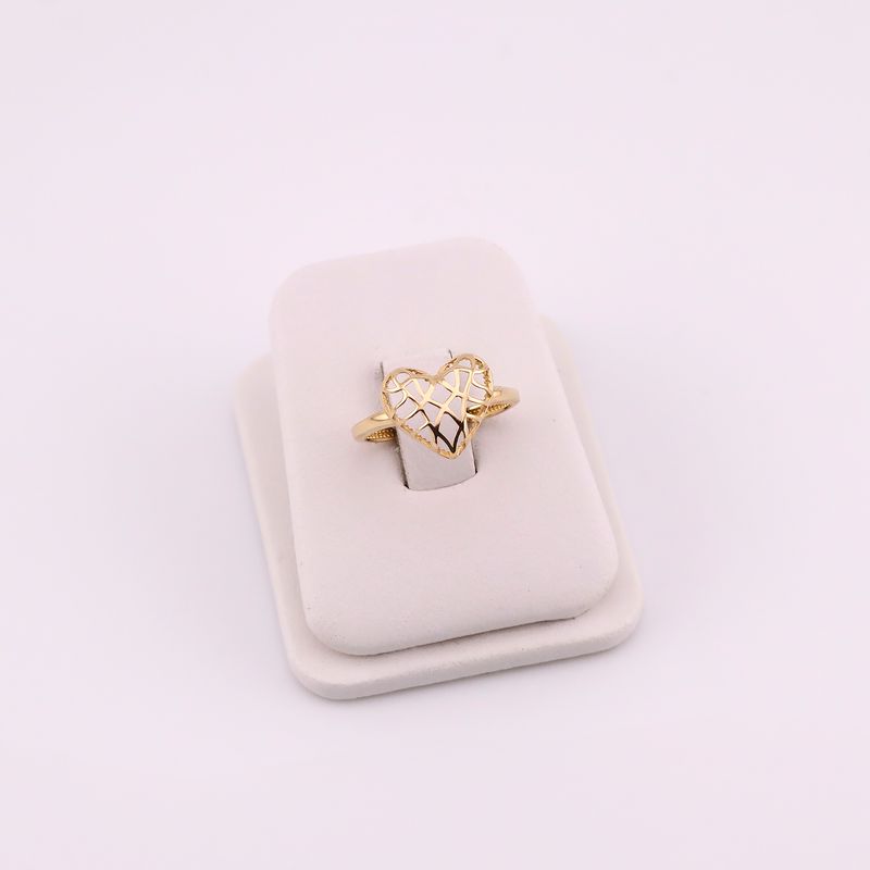 Anillo Corazon Liso 14k 1.4g #6