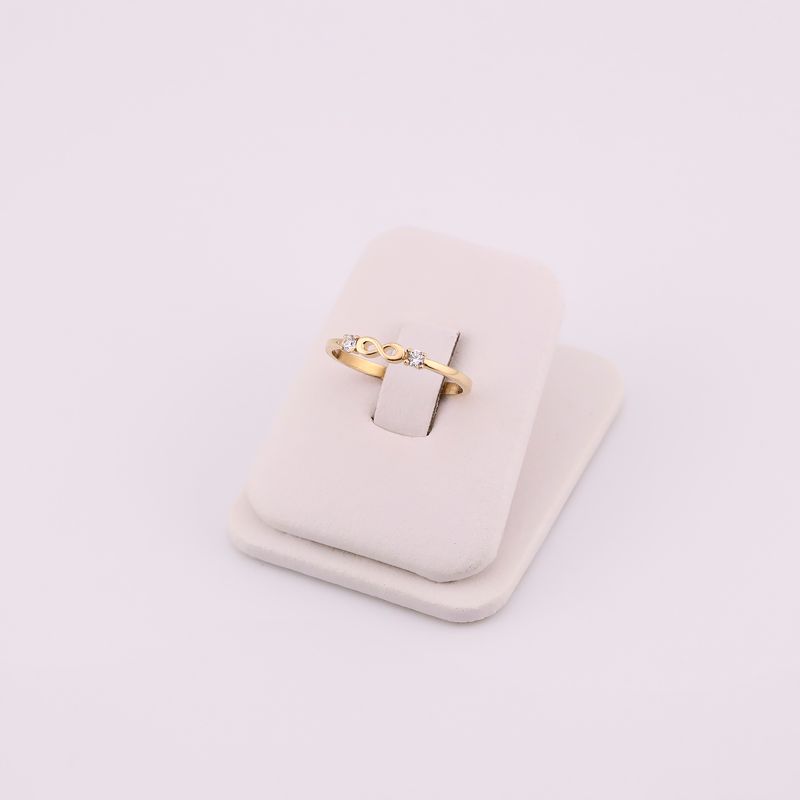 Anillo Inifinito Mini C/p 14k 1.2g #7.5