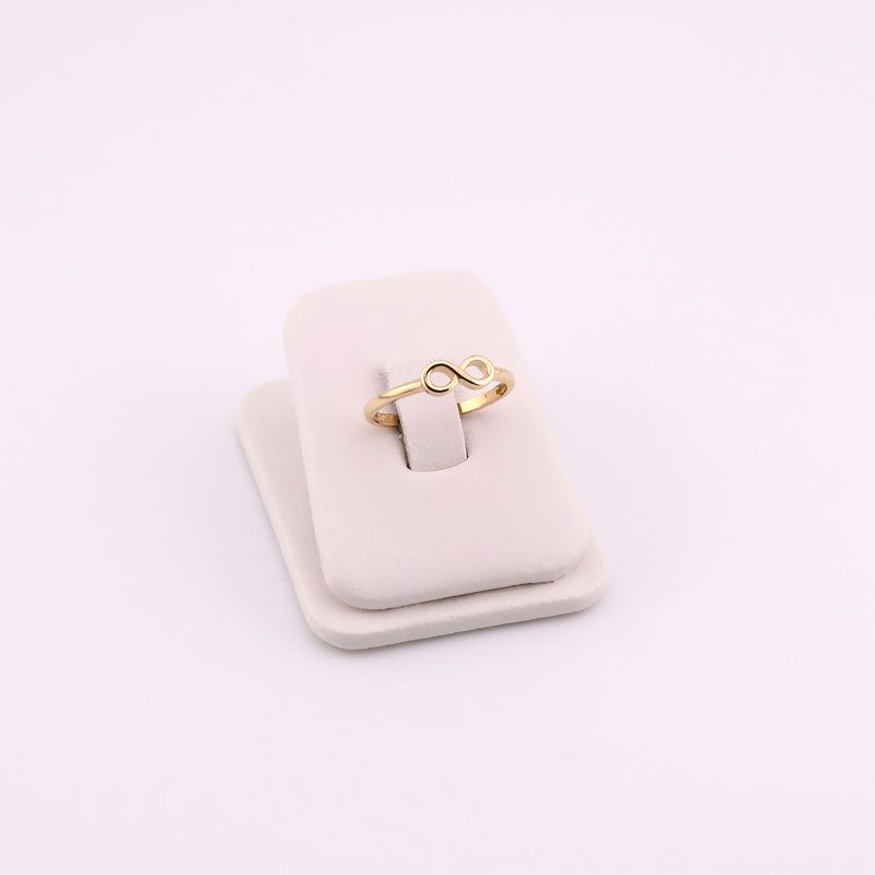 Anillo Infinito Liso 14k 1.6g #7.5