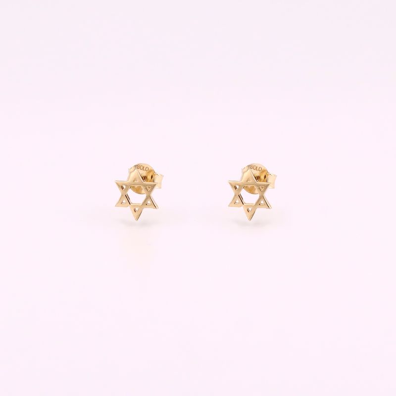 Aretes Estrella 14k 1g