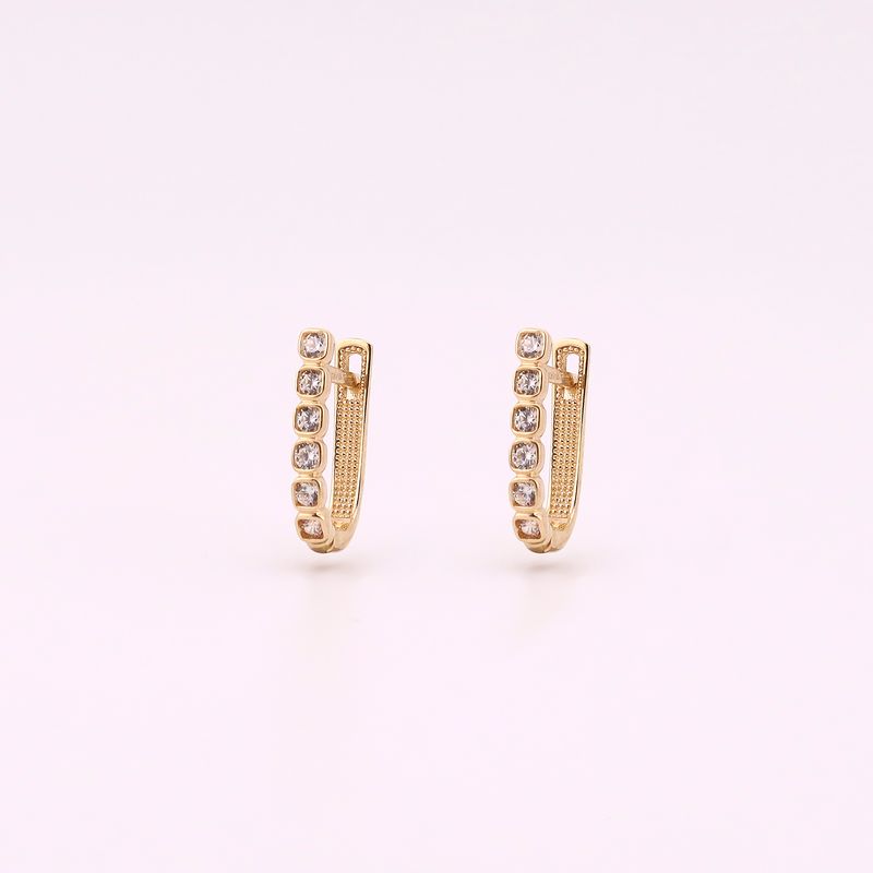 Aretes Biselado C/p 14k 2.5g