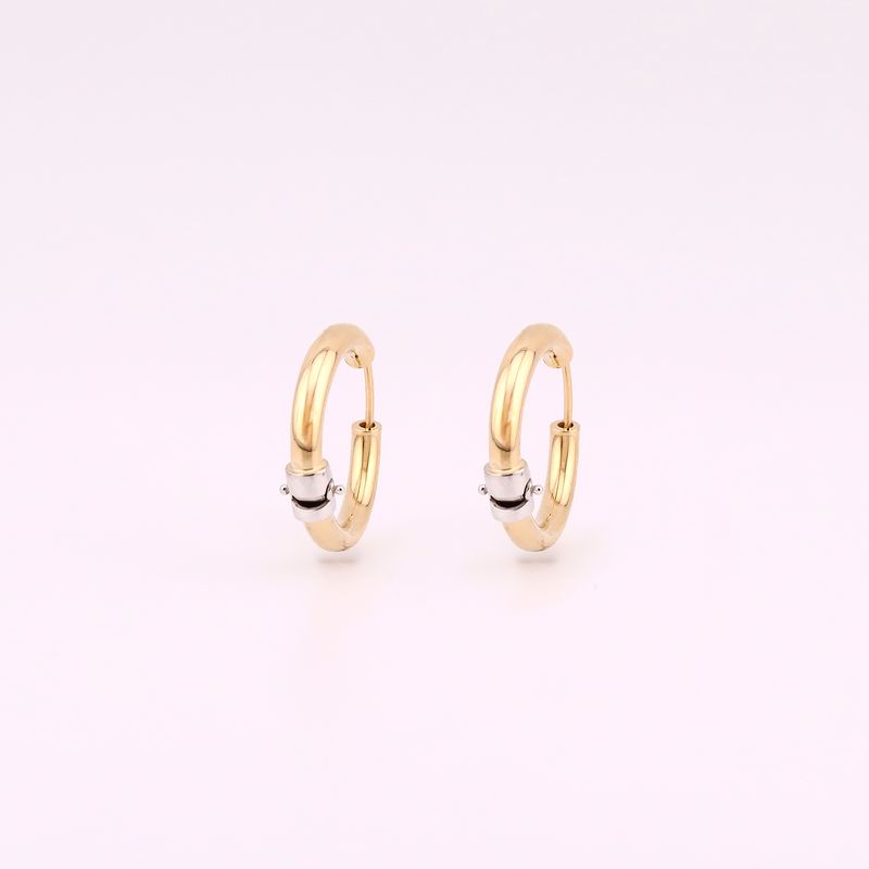 Arracadas Redonda 14k 2.4g