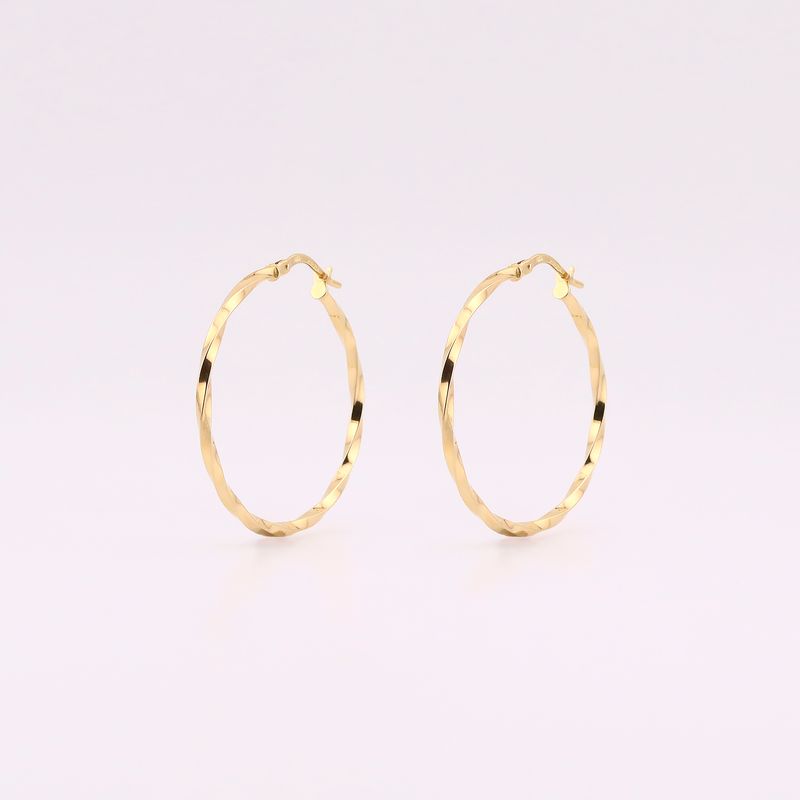 Arracadas Med. Torcidas 14k 1.3g