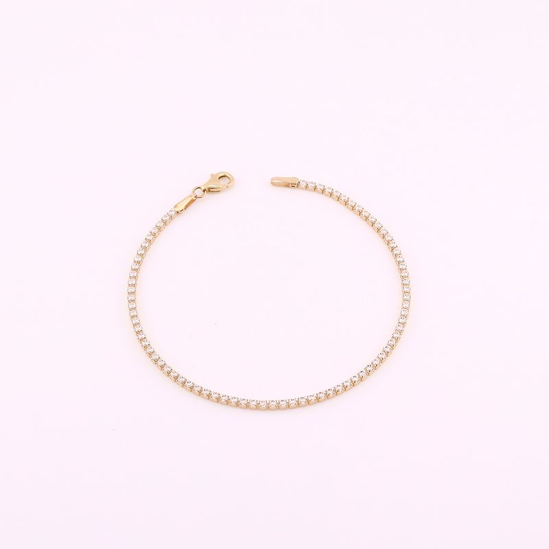 Pulso Tenis 14k 2.3g 18cm