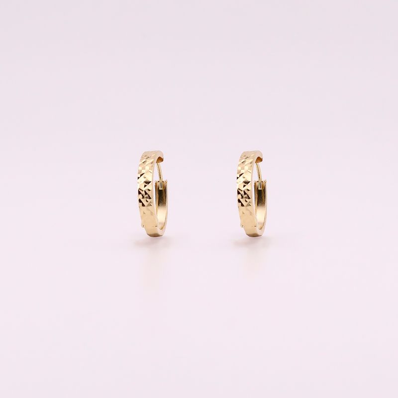 Huggie Diam. Cruzado 14k 1.7g