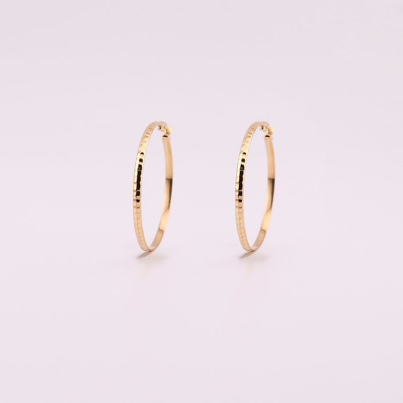 Arracadas Facetadas 14k 2.3g