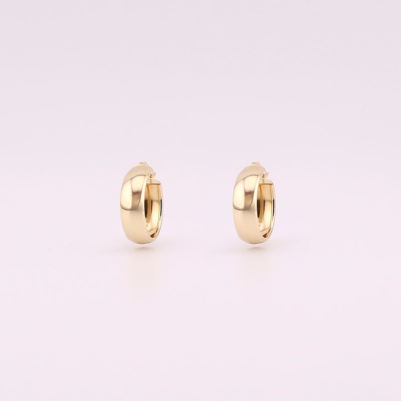 Arracadas Anchas Ch. 14k 2.6g