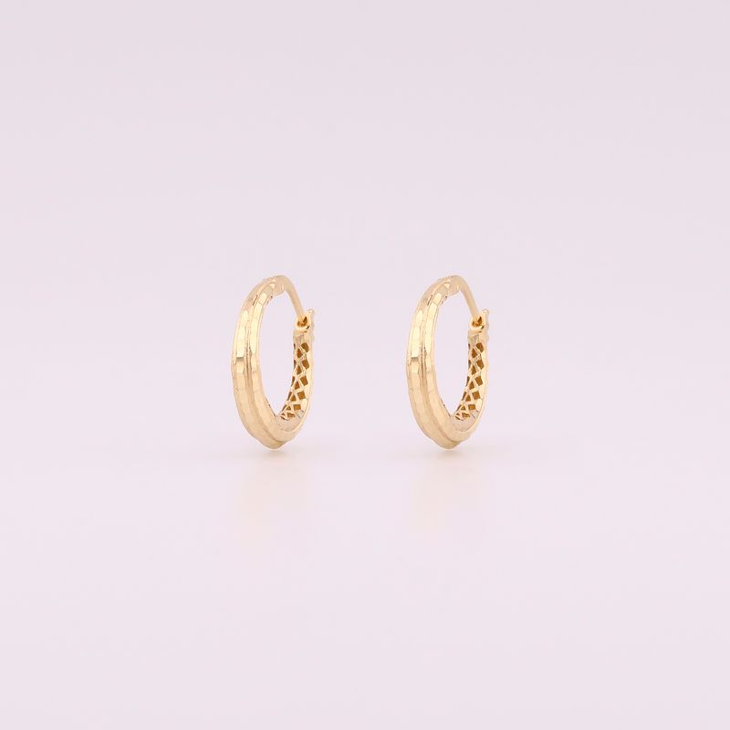 Arracadas Diam. Arenada 14k 2.5g
