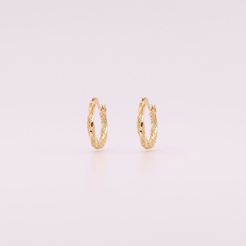 Arracadas Ch. Filigrana 14k 1.5g