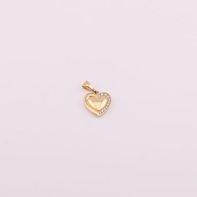 Dije Corazon Liso C/p 14k 1.2g