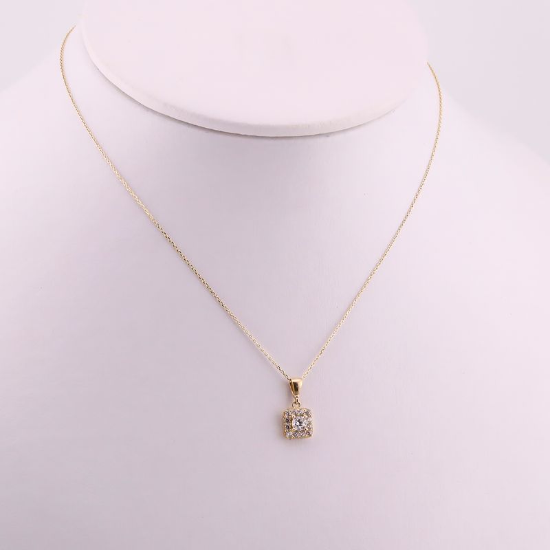 Gargantilla Cuadro C/p 14k 1.7g