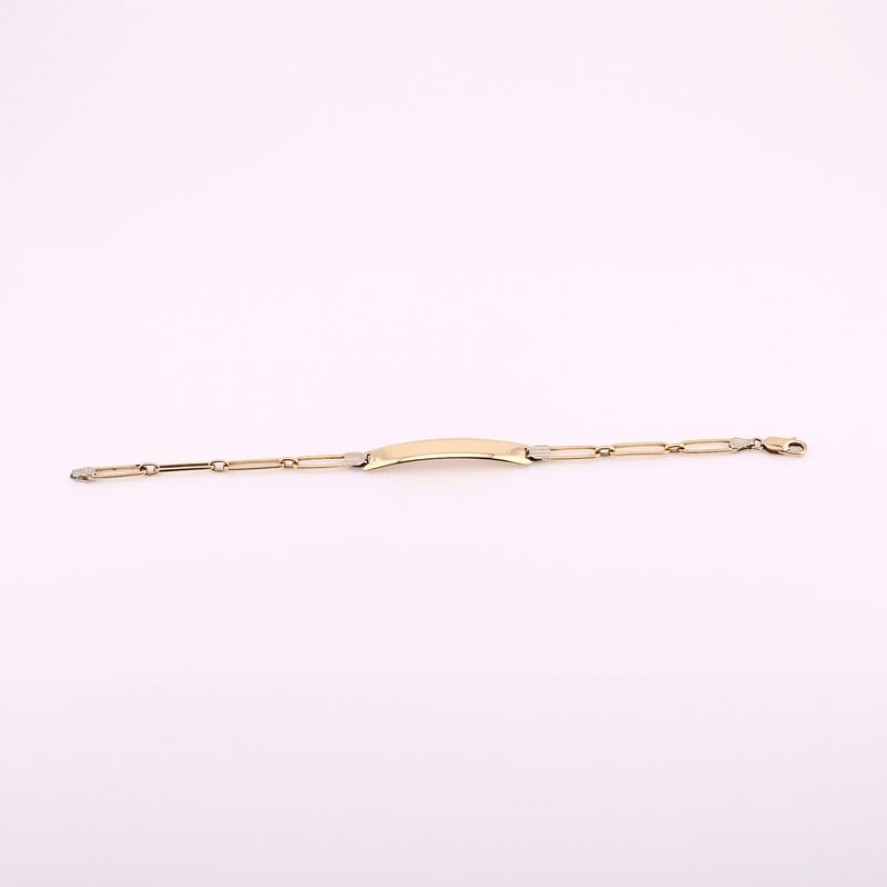 Esclava C/placa 14k 7.1g 17cm