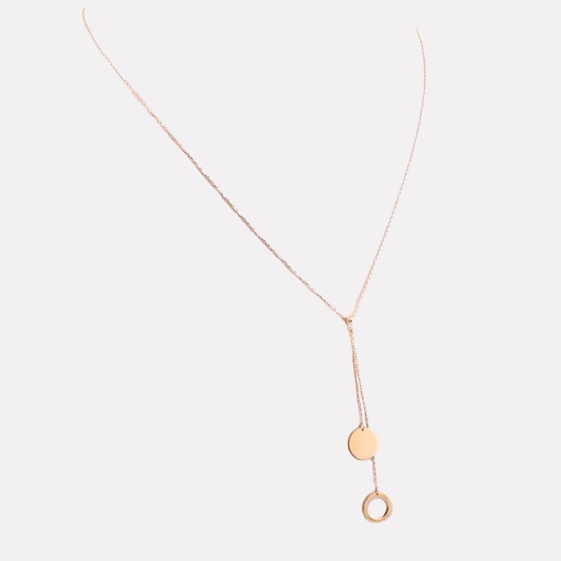 Gargantilla Corbatin Circ. 14K 1.8g
