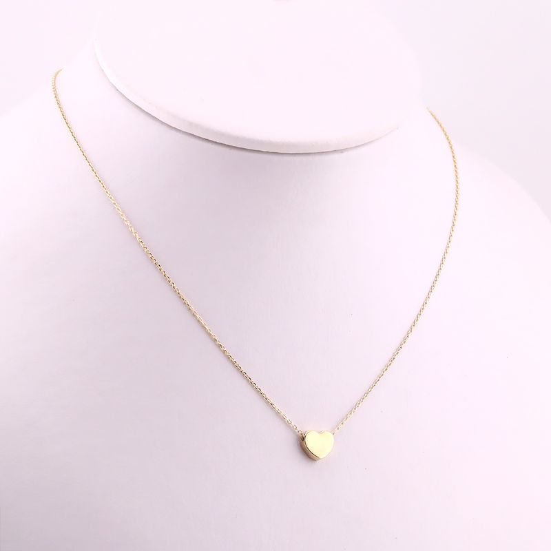 Gargantilla Corazon Liso 14k 1.9g