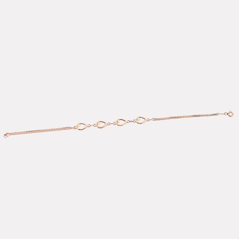 Pulsera Ovalos 14K 2.3g 18 Cm