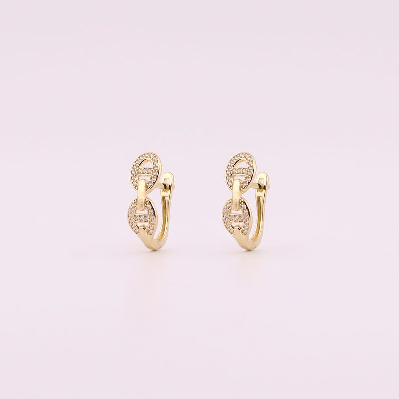Aretes Eslab. Gucci C/p 14k 2.5g