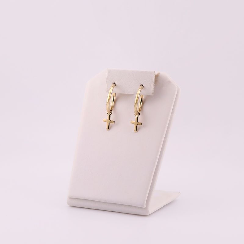 Arracadas Ch. Tubo Red. 14k 2.1g