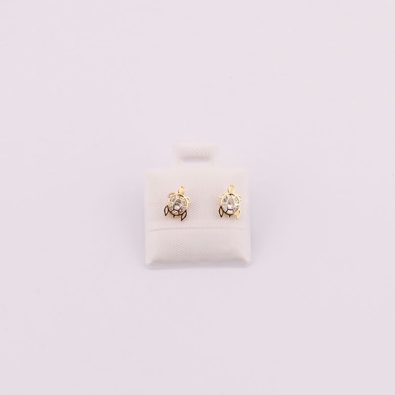 Broqueles 3d Tortuga 10k 0.2g