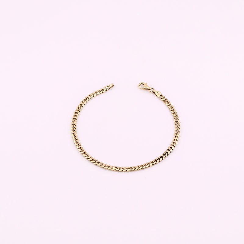 Pulso Eslabon  14k 5.6g 17 Cm