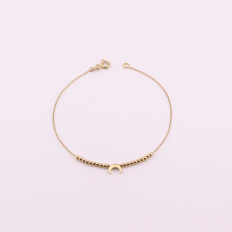Pulsera Luna  14k 1.4g 17cm