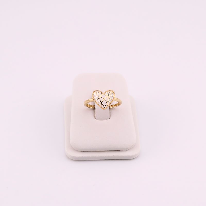 Anillo Corazon Liso 14k 1.4g #8