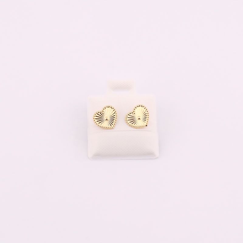 Broqueles Corazon 10k 0.2g