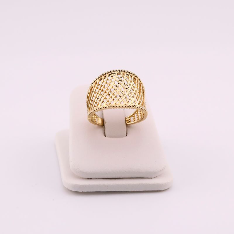 Anillo Lineas Relim. 14k 3.9g #9
