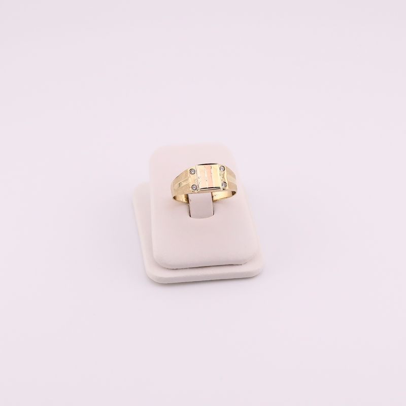 Anillo Tipo Sello Tnos  14k 3.5g #11
