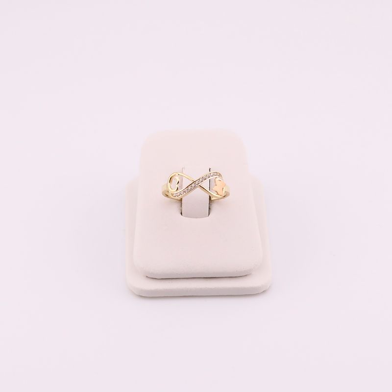 Anillo Infinito Mariposa 14k 1.4g #6.5
